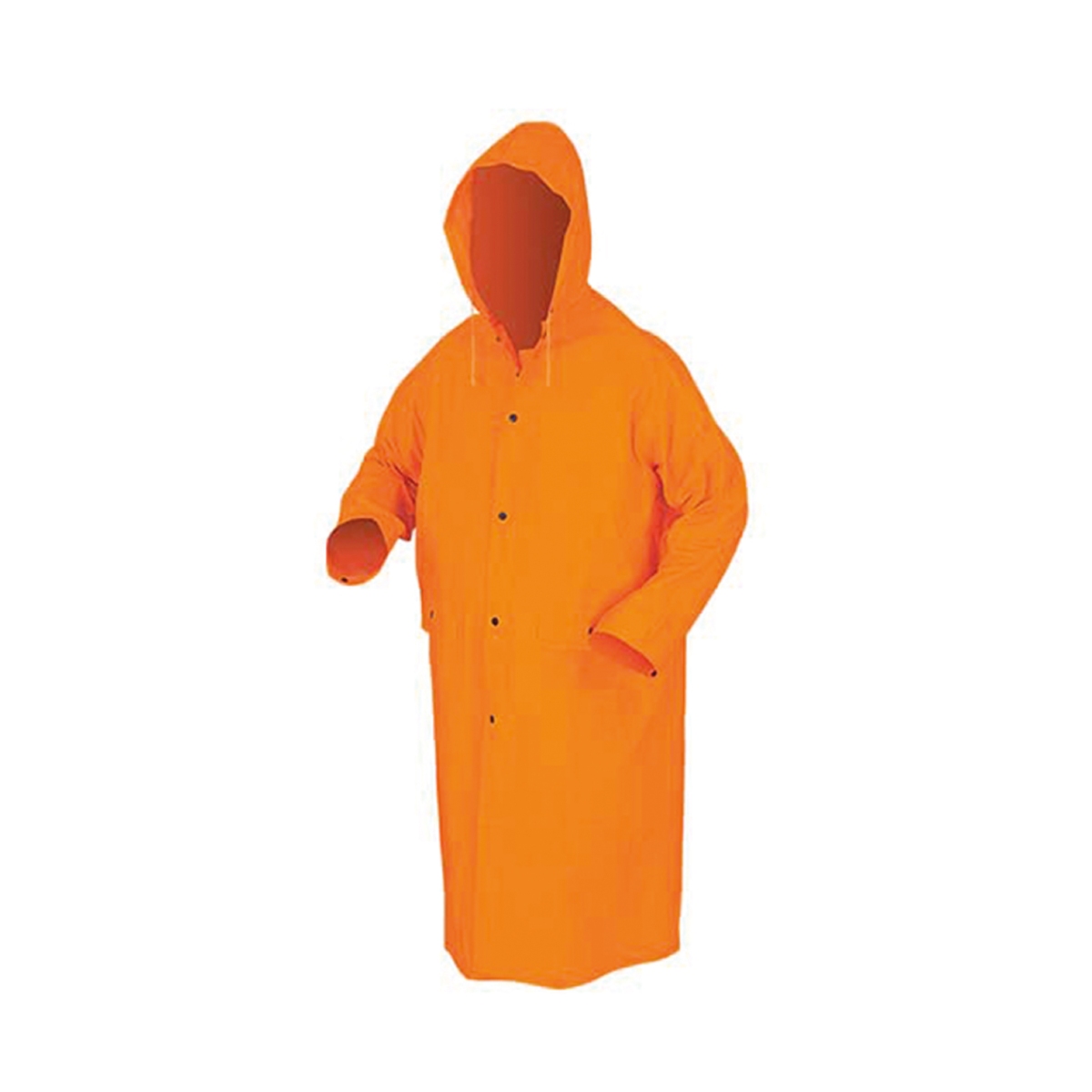Abrigo Pesado de PVC Color Naranja Talla XL Marca SPRO